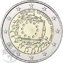 Austria 2€ 30 anos da Bandeira